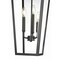 Z-Lite Gannon 3 Light Outdoor Chain Mount Ceiling Fixture, 12in. W x 27.5in. H, Black 5008CHXL-BK - alternate 5